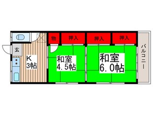 さいわい荘の物件間取画像